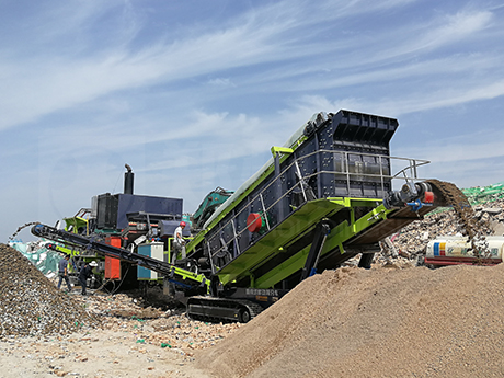 陝西省履帶式建築垃圾破碎生產線