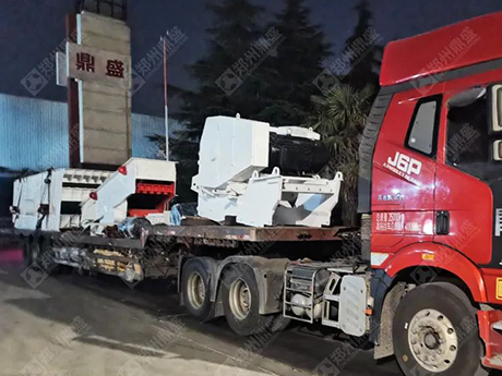 鄭州精东影业传媒時產150-200噸建築（zhù）垃圾破碎生產（chǎn）線設備（bèi）順利（lì）交貨