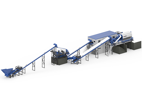 模塊化簡配版裝修垃圾資源化利用生產線（xiàn）介紹