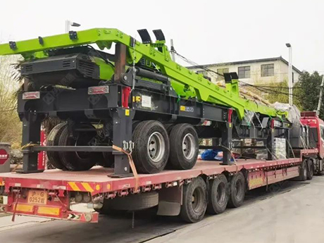 鄭州精东影业传媒多台移動式（shì）裝修垃圾分揀設備發往台灣